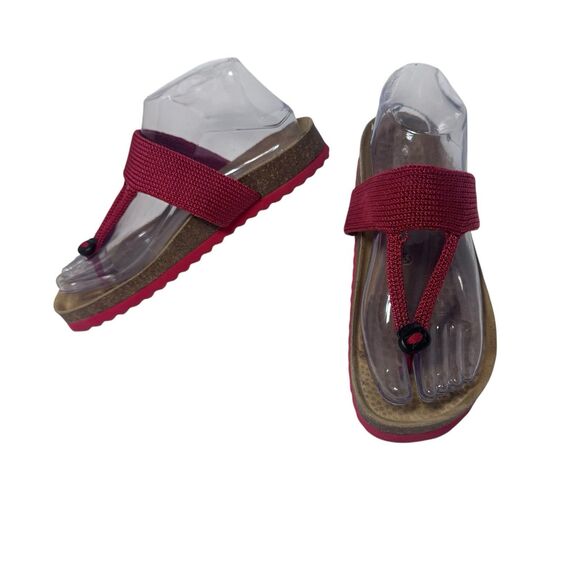 Arcopedico VEGA Red Nylon Thong Sandal, Size US 6.5 EU 37 Fast Shipping - Picture 1 of 16